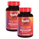 MegaRed Ekstra Kekuatan 500mg Omega- 3 Krill Oil Suplemen dengan EPA / DHA, Tidak Ada Aftertaste Pasport Heart Health, 80 Count Softgel (2 Pack)