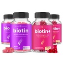 NutraChamps Biotin & Biotin +. Duo lengkap untuk Rambut, Kulit dan Kuku. Biotin, Collagen, Keratin & More