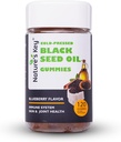 Nature 's Key Black Seed Oil Gummies, Dukung Kebal, Gugus, Ketegangan, Rambut & Skin 124; Cold- Menekan, dengan 200mg Nigella Sativa Seed Oil, Vitamin C, Ginger, Pingeriate (Blueberry Flavor 120 Count)