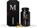 Mdrive Omega 3 Minyak Ikan untuk Pria, Omega 3-6-9 1200mg dari Ikan, Borage & Flaxseed Oil, Dukungan Hati, Otak, Skin dan Gabungan Kesehatan, 60 Count