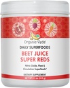 Veda Veet Root Powder Tambahan dengan Superfood Reds - Beet Juice Powder dengan Nitric Oxide untuk mendukung Sirkulasi, Energi, Endurance, dan Stamina - Vegan, Non-GMO - 11 oz