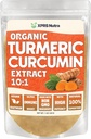 XPRS Nutra Organic Turcumin Powder Extract 10: 1 - Premium USDA Organic Curcumin pouder for Imunity - Vegan Friendly Pure Curcumin for Gut Health (1 Ounce)