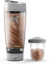 Campuran x Pro Shaker Bottle 124; Rechargable, kuat untuk Smooth Protin Shakes 126; termasuk Penyimpanan Tambahan - BPA Free 124; 20oz Cup (Cool Gray)