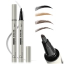 Microblading Eyebrow Pencil, Liquid Magical Multi- Tip Eyebrow Pensil untuk Perempuan, Eyebrow Pena tahan air untuk Natural Blow, Long Lasting Eyebrow Dye dengan Rambut Seperti Strokes Brows Makeup Pen