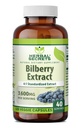 Herbal Secrets Bilberry Extract 300 Mg = 124; 4: 1 Ekstrak (3600 mg Equivalen): Veggie Capsules 12.4; Non-GMO 124; Gluten- Free Alagly 124; Dibuat di USA (120 Count)