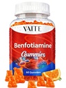 Benfotiamine 320mg Gummies with 45mg L-Leucine Suplement: Estivitamin B1 Complex for Men and Women, Non-GMO, Vegan & Gluten- Free - Support Metabolisme, Energy & Gugup System Health