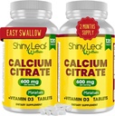 Leaf Calcium Minis 600 mg - Daily Tablets of Calcium Citrate 600mg Plus Vitamin D3 for Bariatric Poster - Op dan Gastric Bypass for Women, Easy to Swallow, Made in USA, Vegetarian - 240 Ct.