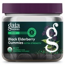 Gaia Herbs Black Elderberry (Sambucus Nigra) Ekstra Kekuatan Gummies - Suplemen Dukungan Imuniune yang lezat - Dibuat dengan Sertifikasi Organ Black Elderberry untuk Dukungan Sistem Imune - 80 Gummies
