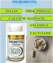 PREBIOTICS, Dukung Gangguan & Gut Kesehatan, Memberi Bakteri Probiotik Baik, Boosts Gut Immune Fungsi, Vegan & Nun-Gut Health Complex untuk Pria, Perempuan dan Anak, 60 Kapsul