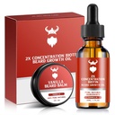 Beard Growth Kit - 2X Concentration Biotin for Men, Natural Ingreations with Argan Oil, Jojba Oil dan Vitamin (Vanilla)