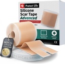Grade Silicone Scar Tape Adhesive Formulation (1.6 "x 118") Scar Removal Away Strips for Surgical Skies, Silicone Tape & Keloid Scar Treatment, Dapat dipakai kembali Scar Sheets