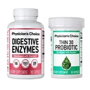 Pilihan Dokter - Beat Bloat + Dukung Wight Management Bundle: Enzymes Digetical 180ct + Thin- 30 Probiotic 60ct - Value Pack