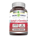 Amazing Formula Acetyl L- Carnitine Suplemen 124; 1200 Mg 124; 120 Vevgie Capsules 12.4; Non-GMO 124; Gluten Free 124; Dibuat di USA