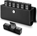 BUG HULL 3x Hari Pill Organizer Dengan Kasus PU - Kotak Obat Perjalanan Mingguan untuk 3 kali sehari