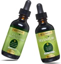 Go Nutrients Clorofil Chlorofil & Selenium 200 mcg Supplemen 124; Yeast- Free Liquid Drops, Selenium Drops, Herbal Suplemen 124; Sodium Copper Chlorophylin Suplemen, Chlorofil Liquid Drops