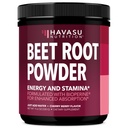 Powder Root Organik dengan Vitamin B12 & Coryceps - Nitric Oxide Suplement - Beetroot Powder for Energy & Post Workout - Mix with Water or Smoothies, Cherry Berry Flavor - 30 Servis
