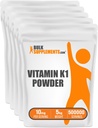 BulkSuplements.com Vitamin K1 Powder - Vitamin K1 Tambahan untuk Dukungan Bone and Heart Health - Gluten Bebas, 10mg per Serving, 1kg (2.2 lbs) (Paket 1)
