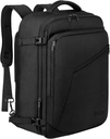 MATEIN Bawa Backpack, Backpack Perjalanan Besar Ekstra Expandable Expandable Airplane Menurut Weekender Bag untuk Pria dan Wanita, Daypack Air Resistan untuk Penerbangan 40L, Hitam