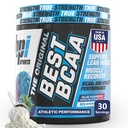 BPI Sports Best BCAA Powder - Dukungan Muscle Recovery - Branched Chain Acids 126; Building Blocks of Protein and Muscle - Post Workout Recovery - Hidration - Blue Raspberry, 30 Servings