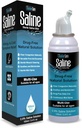Saline Spray for Nose - Nasal Spray Saline Solution for Newborn, Baby & Adults, Salt Water Deconongestant Mist for Stuffy Nose, Travel Friendly, Natural, 0.9% Saline - 100 ml (3.4 oz)