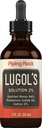 Lugols Iodin Drops 2% 2 fl oz 124; Liquid Supplement £124; Potasium Iodide 4% Oleh Piping Rock