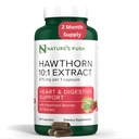 Super Power Hawthorn Berry 10: 1 Ekstraksi Kasules for Disules Heart Health and Glycemic support - Ekstra Kekuatan Hawthorn Berry Capsules - Non-GMO Gluten Free Vegan AS 2 bulan persediaan