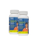 GNC Milestones Teen Multivitamin untuk Boys 12- 17, Twin Pack, 120 Caplets per Bottle, Mendukung Produksi Energi dan Fungsi Otot