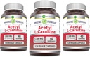 Amazing Formula Acetyl L- Carnitine 1500 Mg Per Serving Vevgie Capsules Suplement; Non-GMO 124; Gluten Free 124; Made in USA 124; Suriable for Vegetarians (120 Count) 124; Paket 3