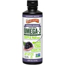 Barlean 's Omega 3 6, 9 Flaxseed Oil Suplemen, BlackBerry Smoothie, Flax Seed Oil, 2.968 mg ALA Fatty Acid, Non-GMO dan Gluten Free, 16 oz