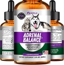 Dukungan Pet Adrenal untuk Dogs & Cats - Dibuat di Amerika Serikat - Pengobatan untuk Anjing - Tambahan Kucing & Dog untuk Dukungan Ginjal - 2 Fl Oz