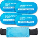 Bisa dipakai Ulang Paket Es Panas dan Dingin Berbungkus (4 Pack) untuk Injuries - Dapat disesuaikan & Fleksibel untuk Knee, Kembali, Bahu, Lengan, dan Kaki - Dapat Dipakai Ulang