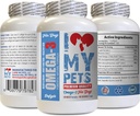 Saya SUKA PETS LLC Dog Tambahan - Omega 3 Minyak Ikan untuk Anjing - Advanced Premium Quality - epa untuk Anjing - 180 Softgel (1 Botol)