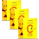 NANOWELL Pure Buffered Vitamin C 3000 mg per Serving, Dietary Suplemen untuk Imune Dukungan - 60 Sticks x 3 Box, 6 Bulan Supply (180 Count)