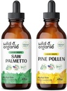 Wild & Organic Saw Palmetto Tsuture 4 fl oz & Pine Pollen Tincture 4 fl oz