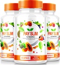NutraRize (3 Pack) Pay Slim Capsules, PaySlim All-Natural Suplement for Healthy Weight Loss, Premium Formula Formula to Achieve Body and Fitness Goals, Review Resmi (180 Capsules)