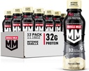 Muscle Milk Pro Advanced Nutrition Shake, Intense Vanila, 11.16 Fl Oz (Paket 12), 32g Protein, 1g Sugar, 16 Vitamin & Minamins, 5g Fiber, Pemulihan Kerja, Energizing Snack, Paket Mei Vary