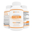 Liposomal Vitamin C 2000mg 124; Sistem Pengiriman Superior: 124; 300 Capsules Ammune Dukungan & Collagen Booster 124; Absorpsi Accorbic, High Dose Vitamin c, Zero Soy, 100% Non-GMO