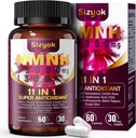 Suplemen NMNH (Dihidronicotinamide Mononucleotide) 600mg - Boost NAD dengan Resveratrol, 123456789