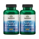 Swanson Acetyl- L- Carnitine - Amino Acid Propotion Propotion Cognitive Health & Muscle - Natural Formula May Prograsy System Health - (100 Vevgie Capsules) (2 Pack)