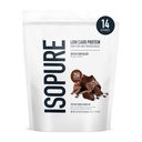 Isopure Low Carb 100% Pure Whey Isolate Protein Powder, Laktosa Free, Gluten Free, With Vitamin, Dutch Chocolate, 25g Protein Per Serving, 1 Lb, 14 Servings (Packaging May Wary)