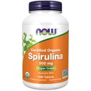 Sekarang Makanan Suplemen, Organik Spirulina 500 mg dengan Vitamin, Mineral dan GLA (Acid Linolenik), 500 tablet