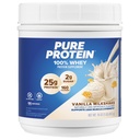 Powder Protein murni, Whey, Protein Tinggi, Gula Rendah, Gluten Free, Vanilla Cream, 1 lb