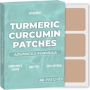 Turmeric Curcumin Patches (Pack of 60) - 100% Natural Patch for Women - with Biotin - Body Support - Enhanced Formula