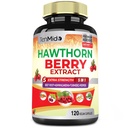 Hawthorn Berry Tambahan Capsules - 120 Vegan Capsules selama 4 bulan - Root Beet Terpadu, Ashwagandha, Curcumin Turmeric & Black Pepper