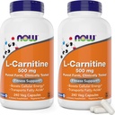 NOW Foods L- Carnitine 500 mg, 240 Veg Caps (Paket 2)