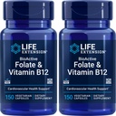 Ekstensi Hidup BioAktif Membusuk & Vitamin B12, 150 Kapsul Vegetarian (Paket 2), Non GMO, Gluten Bebas