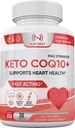 CoQ10 200mg - Fast Absorpsi Formula Perempuan dan Pria - Suppply Hati Sehat - Semua Koenzim Natural Q10 Suplemen - Non GMO, dibuat di AS - 30 Hari Supppply