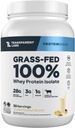 Transparent Labs Grass- Fed Whey Protein Isolate - Tentu Flavarted, Gluten Whey Free Protein Powder dengan 28g Protein per Serving & 9 Amino Accids - 30 Pelayan, Vanilla Peanut Butter
