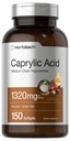 Horbaach Caprylic Acid 1320mg Supplement 1200; 150 Softgel Capsules 124; dari MCT Oil 126; Non-GMO & Gluten Bebas