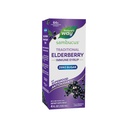 Nature 's Way Sambucus Zero Sugar Tradisional Immune Syrup, Sangat berkonsentrasi Ekstrak Elderberry Hitam, Dukungan Kebal Tradisional *, dengan Antioksidan Superfood (1), 4 Fl Oz (Packing May Vary)